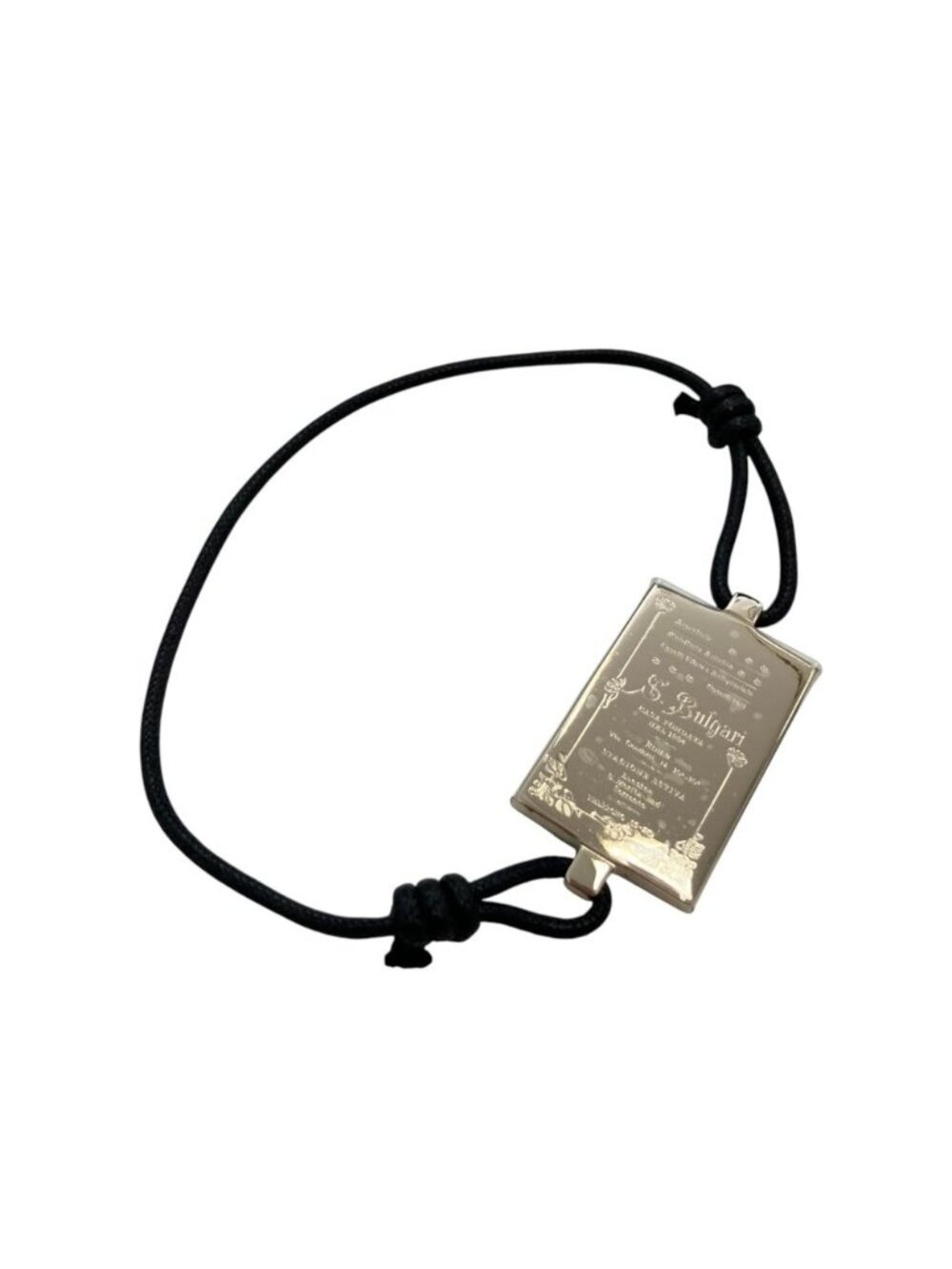Bvlgari Collezione Plate Code Bracelet Silver Colored